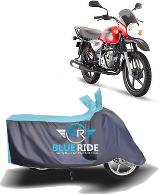 BLOERIDE Two Wheeler Cover for Bajaj(Boxer, Blue, Grey)