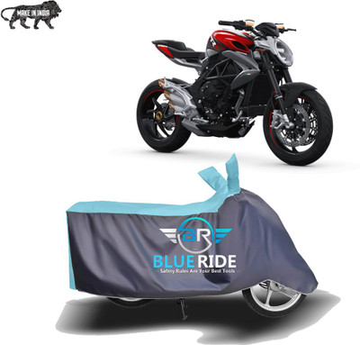 BLOERIDE Two Wheeler Cover for MV Agusta(Brutale, Blue, Grey)