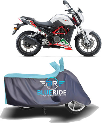 BLORIDE Two Wheeler Cover for Benelli(TNT 25, Blue, Grey)