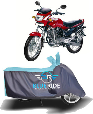 BLOERIDE Two Wheeler Cover for Honda(Ambition, Blue, Grey)