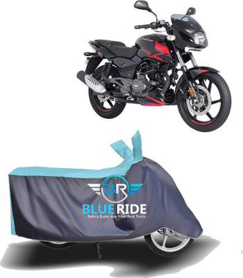 BlooRide Two Wheeler Cover for Bajaj(Pulsar AS 150, Blue, Grey)