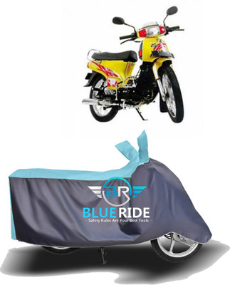 BLOERIDE Two Wheeler Cover for Kinetic(K4, Blue, Grey)