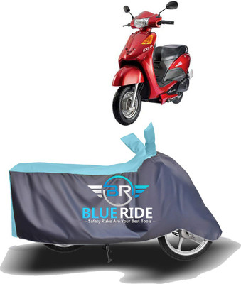 BLOERIDE Two Wheeler Cover for Universal For Bike(Yo EXL, Blue, Grey)