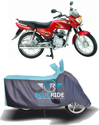 BLOERIDE Two Wheeler Cover for LML(CRD, Blue, Grey)