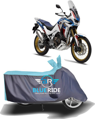 BLORIDE Two Wheeler Cover for Honda(Africa Twin, Blue, Grey)