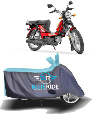 BLOERIDE Two Wheeler Cover for TVS(Heavy Duty Super XL, Blue, Grey)