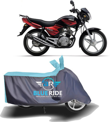 BLORIDE Two Wheeler Cover for Yamaha(YBR 110, Blue, Grey)