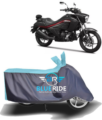 BLOERIDE Two Wheeler Cover for Suzuki(Intruder, Blue, Grey)