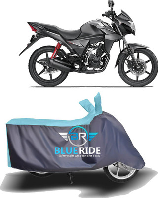 BLOERIDE Two Wheeler Cover for Honda(CB Twister, Blue, Grey)