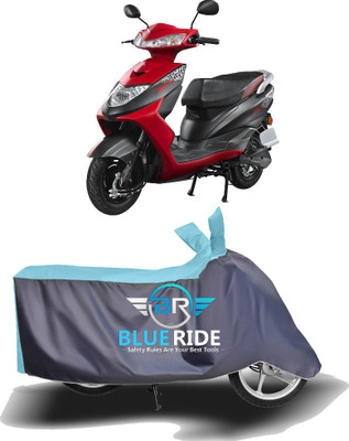 THE REAL ARV Waterproof Two Wheeler Cover for Ampere(Zeal, Blue, Grey)