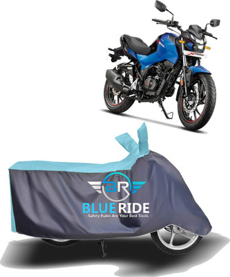 BLOERIDE Two Wheeler Cover for Hero(Xtreme, Blue, Grey)