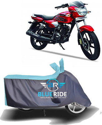BLOERIDE Two Wheeler Cover for TVS(Phoenix, Blue, Grey)