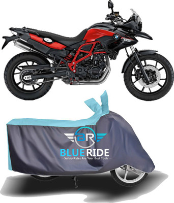 BLOERIDE Two Wheeler Cover for BMW(GS, Blue, Grey)