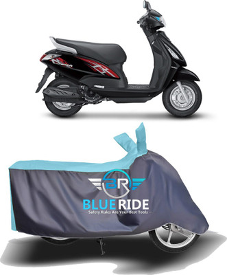 BLOERIDE Two Wheeler Cover for Suzuki(Swish, Blue, Grey)