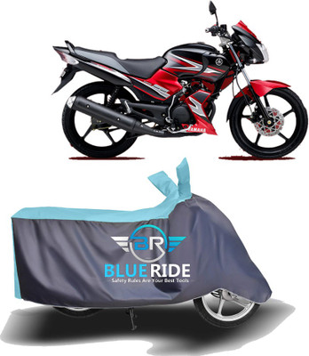 BLOERIDE Two Wheeler Cover for Yamaha(SS 125, Blue, Grey)
