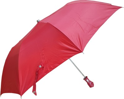 PGen 2 Fold Nylon fabric Fashionable Umbrella for Rain, Monsoon, Sun. Umbrella(Red)