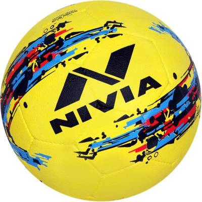 NIVIA Storm Football - Size: 5  (Pack of 1, Yellow)