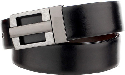 BlacKing Men Formal, Casual, Evening, Party Black Genuine Leather Reversible Belt