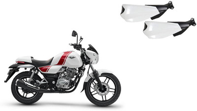 Buras NEW WHITE SHINING PROTECTIVE HANDGUARD FOR NEW BIKE VIKRANT QUALITY PRODUCT FOR THE BIKERS Handlebar Hand Guard(Bajaj)