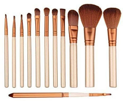 Prefetto COSMO ull Face Makeup Set for Foundation Blending Powder Concealers Eye Travel Make Up Brush Kits(Pack of 12)