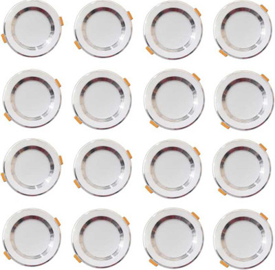 MNLight 9 W Basic Round Plug & Play LED Bulb(White, Pack of 16)