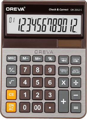 OREVA OR 2012 C [D BROWN SILVER] Financial  Calculator(12 Digit)