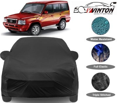 V VINTON Car Cover For Tata Sumo (With Mirror Pockets)(Black)