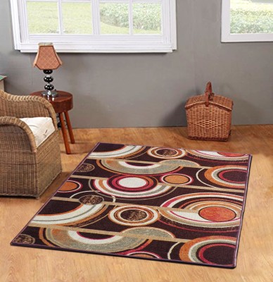 STATUS Brown Nylon Carpet(4 ft,  X 182 cm, Rectangle)