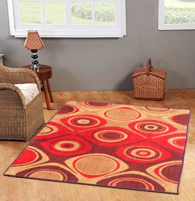 STATUS Red Nylon Carpet(4 ft,  X 6 ft, Rectangle)