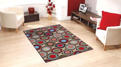 STATUS Multicolor Polyester Carpet(3 ft,  X 5 ft, Rectangle)
