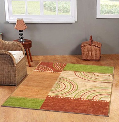 STATUS Green Nylon Carpet(4 ft,  X 6 ft, Rectangle)