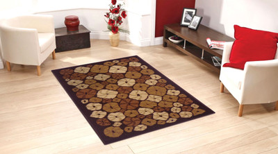 STATUS Multicolor Polyester Carpet(5 ft,  X 7 ft, Rectangle)