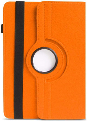 realtech Flip Cover for Lenovo Tab M8 (8.0 inch) (TB-8505X/TB-8505F) 2019(Orange, Hard Case, Pack of: 1)