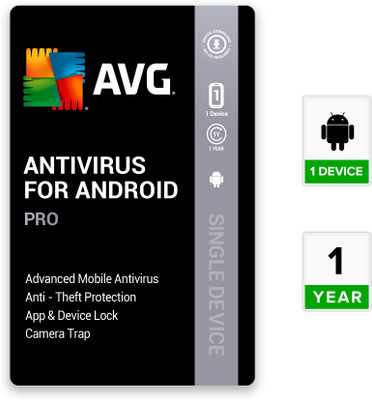 AVG Mobile Security for Android Pro 1 Device PC 1 Year Mobile Security Compatible with Android (Email Delivery - No CD)(Personal Edition)