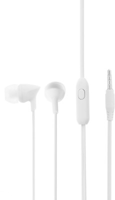 Meyaar in-Ear Deep Bass HD Sound Headset Earphones with Mic For Calling Wired Headset(White, High Definition Audio, in-Ear Headphones, Abhinandan Beex Series, Calling Mic, In the Ear)