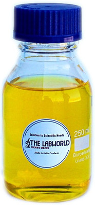 THE LABWORLD Reagent bottle for lab 250 ml glassware Screw cap wide mouth chemical bottles for lab,1 piece Laboratory Dropper Bottle(Glass 250 ml Pack of1)