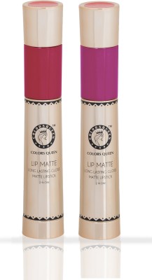 COLORS QUEEN Long Lasting Matte Lipstick(Neon Pink, Deep Magenta, 8 g)