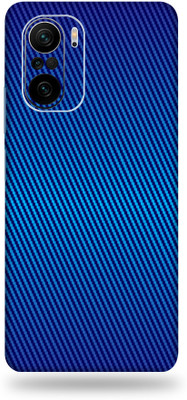 Satisfactory Mi 11X Pro Mobile Skin(Blue-Carbon Fiber Skin With Matte Finish)
