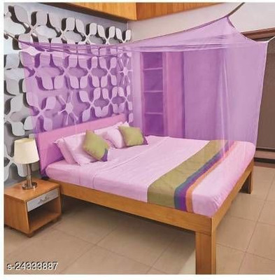 Nissi Nylon Adults Washable NSI MN 001 Mosquito Net(Purple, Ceiling Hung)