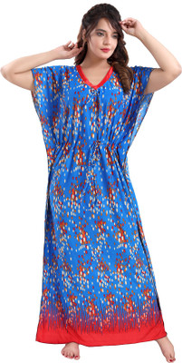 Nightify Women Nighty(Multicolor)