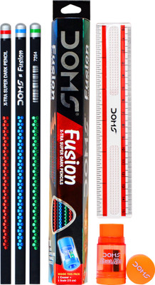 DOMS Fusion Pencil(Set of 10, Multicolor)