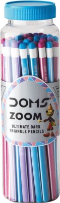 DOMS Zoom Triangle Jar Of Pencil(Set of 30, Multicolor)