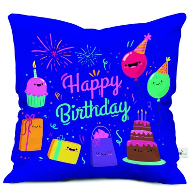 Gifts Corner Microfibre Quotes Cushion Pack of 1(Blue)