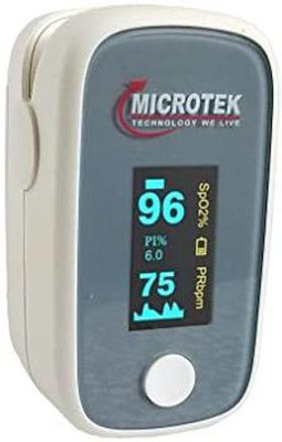 Microtek OXI-001 Pulse Oximeter(Grey, White)