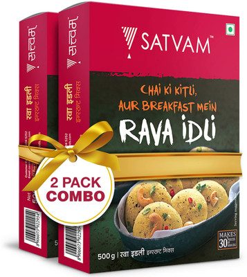 Satvam Rava Idli Instant Mix 1000 g(Pack of 2)