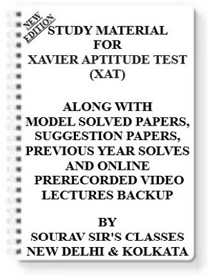 Study Notes Material On Xavier Aptitude Test (Xat) [ Pack Of 4 Books ] With Model Question Papers Topicwise Analysis Mcq Questions(Spiral, SOURAV SIR)