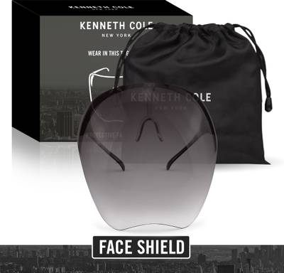 Kenneth Cole KC1FCSHLDGRY Goggle-Style Face Shield with 180° Safety Coverage: Anti-Fog Glasses and Clear Face Visor Integrated in One Design - Unisex Fashion Protective Wear for Men &amp; Women Safety Visor