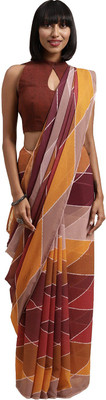 Shaily Retails Printed Daily Wear Georgette Saree(Multicolor)