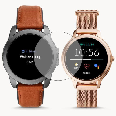 Toppings Edge To Edge Screen Guard for Fossil Gen 5E (44mm)(Pack of 3)