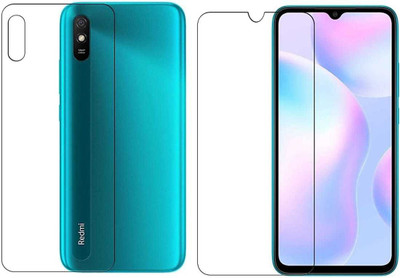 DOWRVIN Front and Back Tempered Glass for Redmi 9A(Pack of 1)